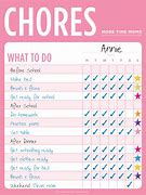 Image result for Kids House Chores Chart