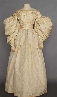 Image result for 1830s Wedding Dress