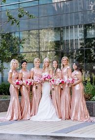 Image result for Rose Gold Wedding Dress