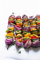 Image result for Skewered Veggies On Grill