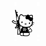 Image result for Hello Kitty Background with a Gun