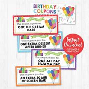 Image result for Birthday Coupon Template PDF