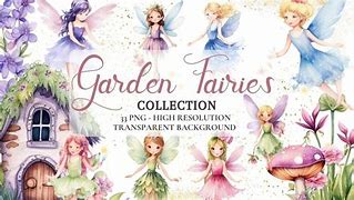 Image result for Purple Garden Fairies Clip Art