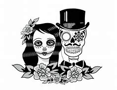 Image result for Sugar Skull Bride and Groom