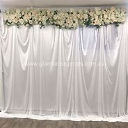 Image result for White Curtain Backdrop