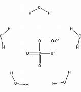 Image result for Copper II Sulfate Structure