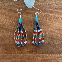 Image result for Beaded Loop Earrings