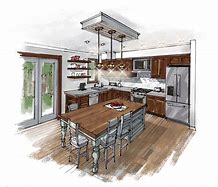 Image result for Sketches of Personalized Kitchen