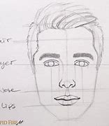 Image result for Male Face Drawing Steps