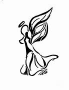 Image result for Female Angel Line Art