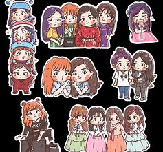 Image result for Black Pink Printable Band Stickers