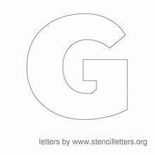 Image result for Letter G Stencil Clip Art