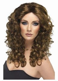 Image result for Brown Curly Wig 80s