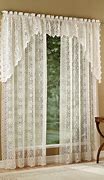 Image result for lace curtains with valance