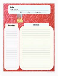 Image result for Kids Cookbook Printable