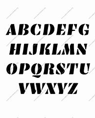 Image result for Bold Letter Stencil