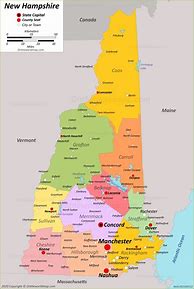 Image result for New Hampshire State Map