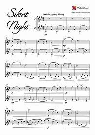 Image result for Silent Nicght Sheet for Violin