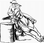 Image result for Lady Barrel Racer Line Drawing