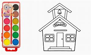 Image result for Schoolhouse Drawing