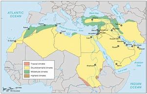 Image result for Middle East Climate Map