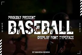 Image result for Baseball Bat Font