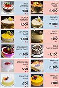 Image result for Menu of Cake Shop