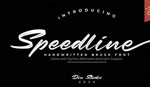 Image result for Speed Line Fonts