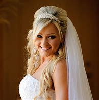 Image result for Long Hair Bride Hairstyles with Tiara