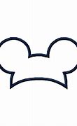 Image result for Silhouette Mickey Mouse with Birthday Hat