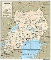 Image result for Uganda Country Map