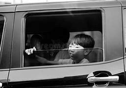 Image result for Boy Funny Face On Car Window