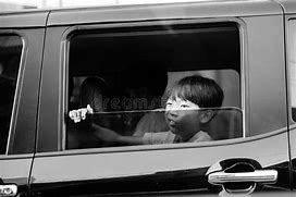 Image result for Boy Funny Face On Car Window