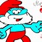 Image result for Smurf Cat Painting