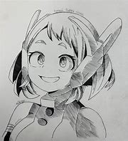 Image result for Iida X Ochako Line Art