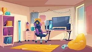 Image result for Tumblr Gamer Room Cartoon PS2