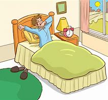 Image result for Waking Up Out of Bed Cartoon