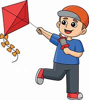 Image result for Boy Flying Kite Clip Art