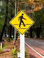 Image result for Pedestrian Crossing Sign