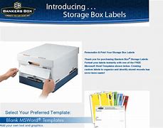 Image result for Bankers Box Labels Template