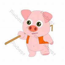 Image result for Cartoon Pig Walking