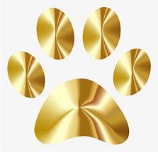 Image result for Gold Paw Print No Background