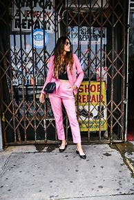 Image result for Hot Pink Pant Suit