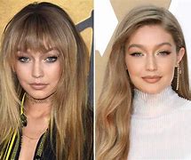 Image result for Point Cutting Bangs Before and After