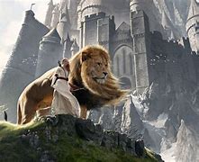 Image result for Narnia Lucy and Aslan