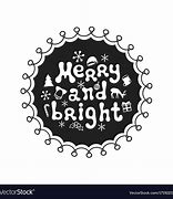 Image result for Merry and Bright Calligraphy Clip Art