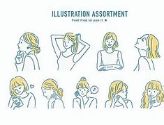 Image result for Girl Simple Line Art Drawing