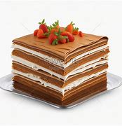 Image result for Gambar Milk Crepe Cake