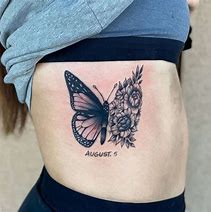 Image result for Simple Butterfly Rib Tattoos