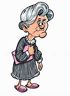 Image result for Greedy Old Lady Cartoon